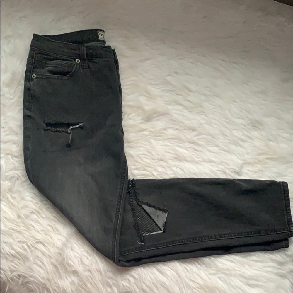 Free People Fishnet Denim